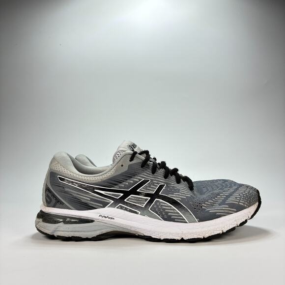ASICS GT-2000 8 Gray Black Running Shoes Sneakers Lace Up 1011A690 Men’s Size 9 - Picture 1 of 10